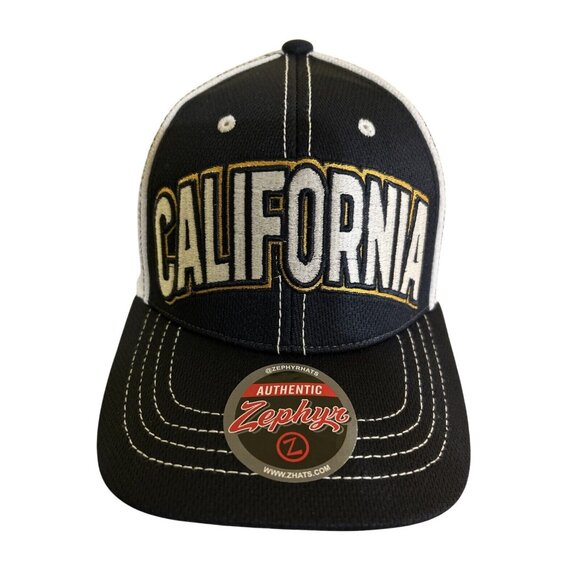 New Cal Golden Bears California Zephyr Navy Mesh Snapback Hat Adjustable - Picture 2 of 6
